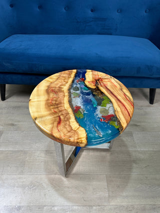 Round Aquarium Epoxy Coffee Table