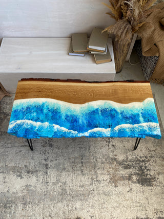 Ocean Themed Epoxy Table