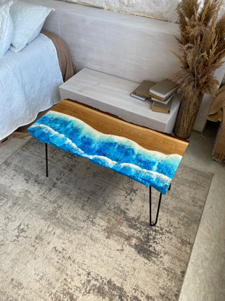 Ocean Themed Epoxy Table