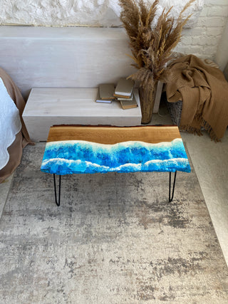 Ocean Themed Epoxy Table