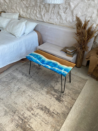 Ocean Themed Epoxy Table