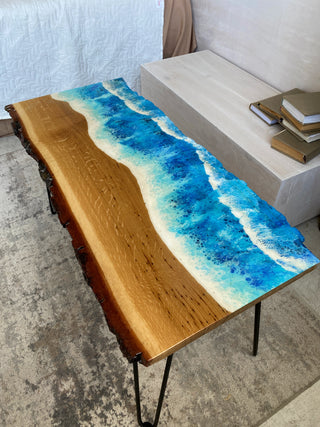 Ocean Themed Epoxy Table