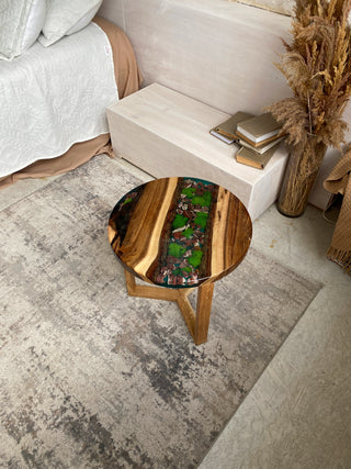 Walnut Epoxy Wood Coffee Table