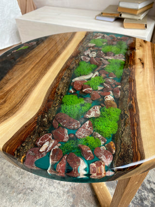 Walnut Epoxy Wood Coffee Table