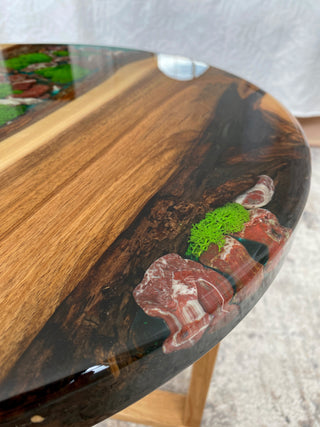 Walnut Epoxy Wood Coffee Table