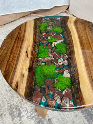 Walnut Epoxy Wood Coffee Table