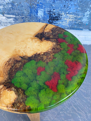 Moss Epoxy Coffee Table
