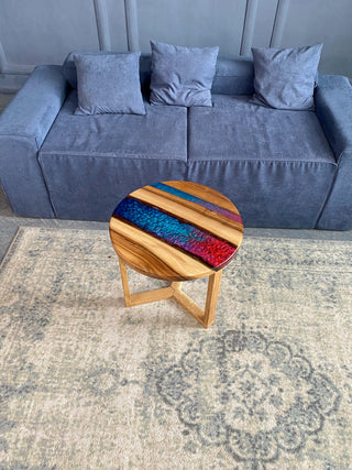 Colored Epoxy Table