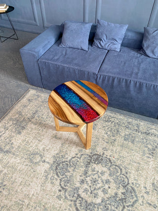 Colored Epoxy Table