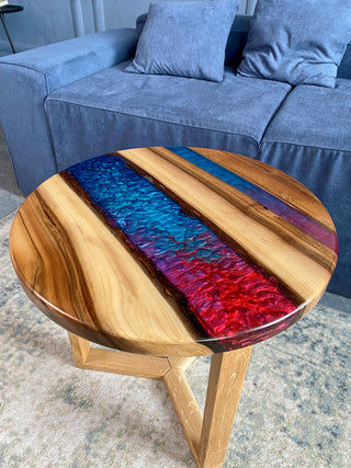 Colored Epoxy Table