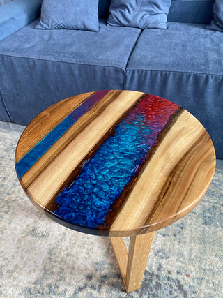 Colored Epoxy Table