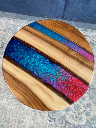 Colored Epoxy Table