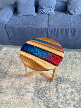 Colored Epoxy Table
