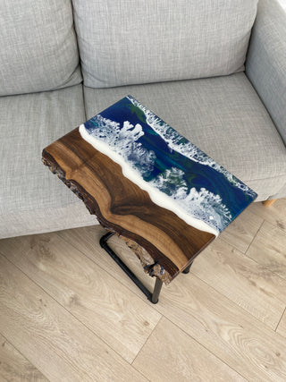 Living Edge Epoxy Side Table