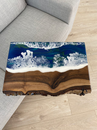 Living Edge Epoxy Side Table
