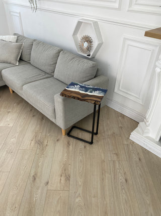 Living Edge Epoxy Side Table