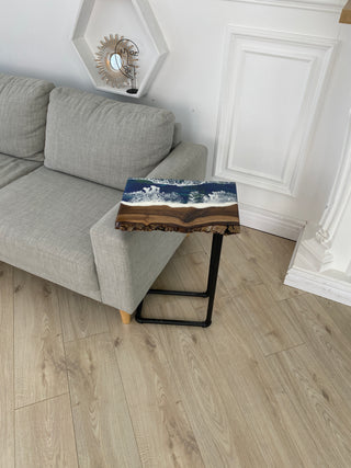 Living Edge Epoxy Side Table