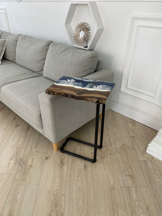 Living Edge Epoxy Side Table
