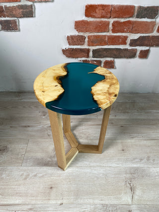 Small Round Epoxy Table
