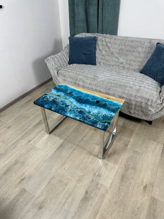 Epoxidtisch mit Strandmotiv