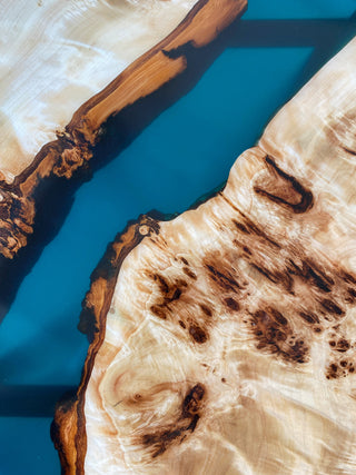 Round Resin Wood High Bar Table