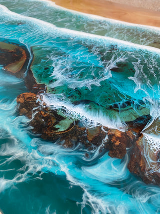 Strandtisch aus Epoxidharz