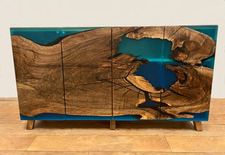 Walnut Resin TV Stand