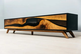 Walnut Epoxy Resin Cabinets
