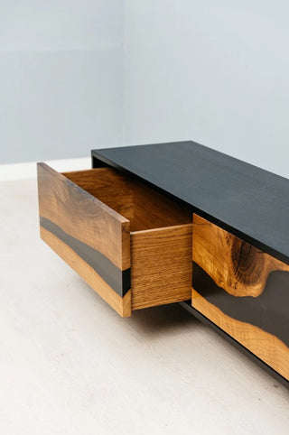 Walnut Epoxy Resin Cabinets