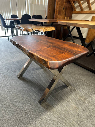 Black Walnut Live Edge Solid Wood Coffee Table