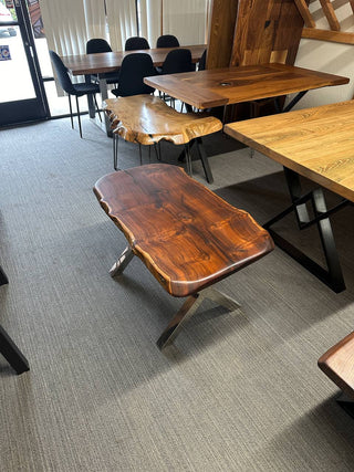 Black Walnut Live Edge Solid Wood Coffee Table