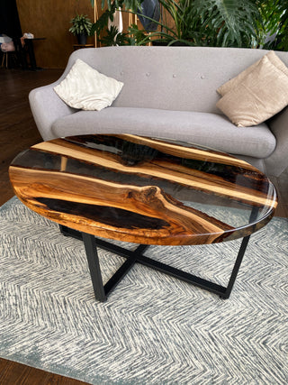 Clear Epoxy Table