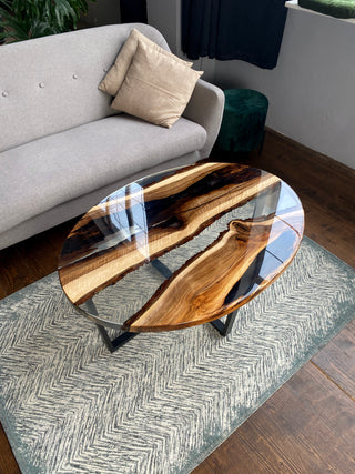Clear Epoxy Table
