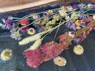 Floral Resin Table with Real Flowers