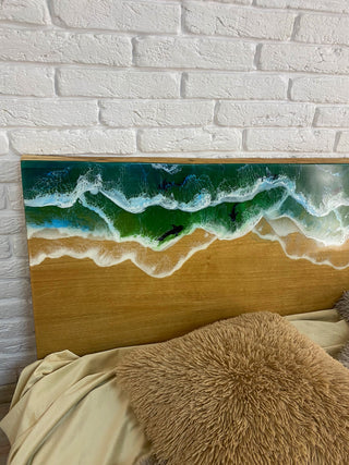 Wood Epoxy Headboard