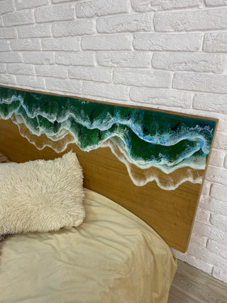 Wood Epoxy Headboard