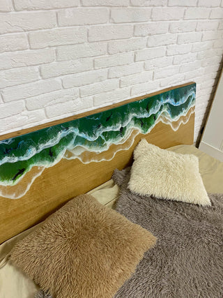Wood Epoxy Headboard