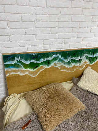 Wood Epoxy Headboard