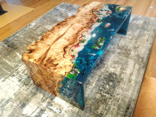 3D-Fisch-Epoxidharz-Tisch