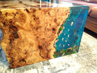 3D-Fisch-Epoxidharz-Tisch