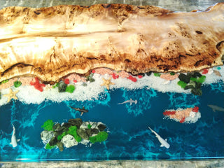 3D-Fisch-Epoxidharz-Tisch