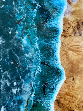Epoxy Resin Table Ocean