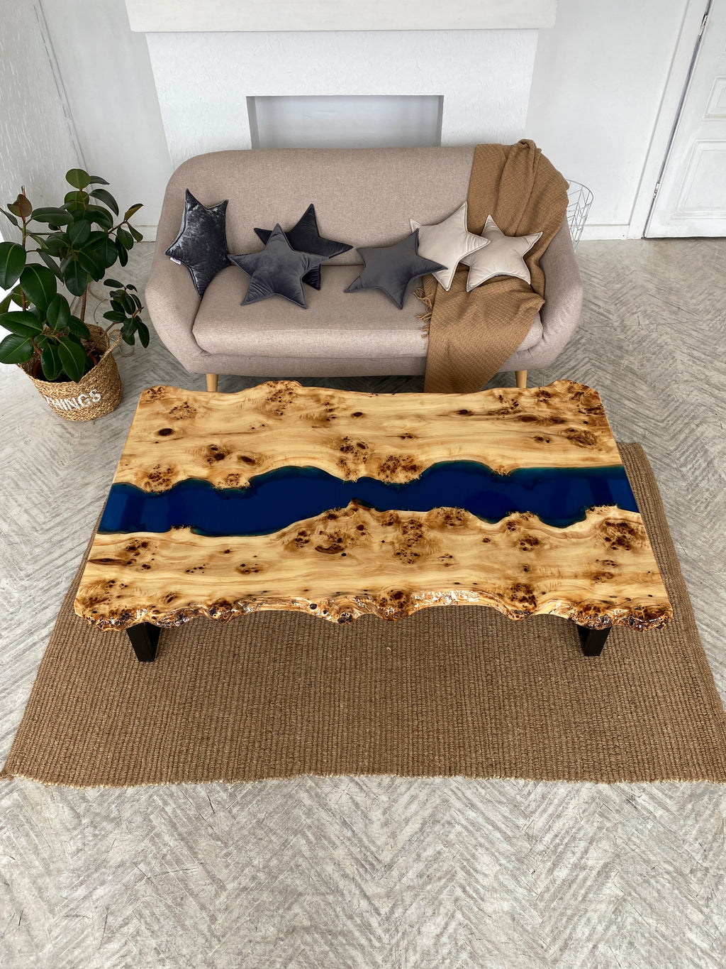 Epoxy Live Edge Coffee Table – ThunderWood Studio