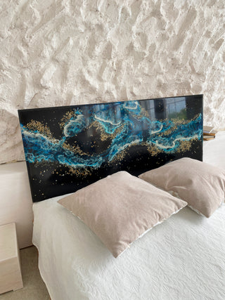 Epoxy River Headboard