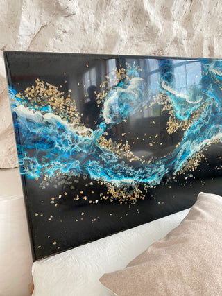 Epoxy River Headboard