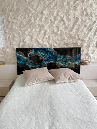 Epoxy River Headboard