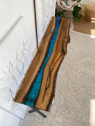 Epoxy River Console Table