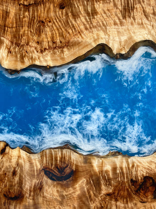 Live Edge Blue River Table