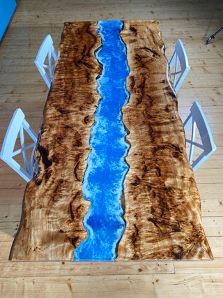 Live Edge Blue River Table