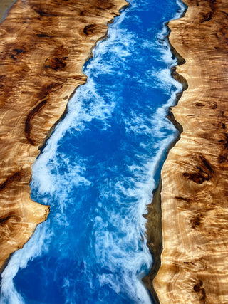 Live Edge Blue River Table